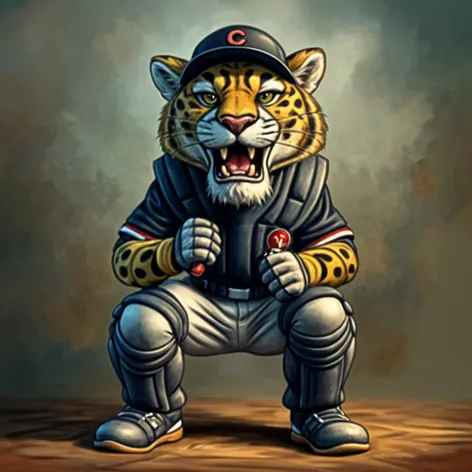 costume cougar mascot baseball