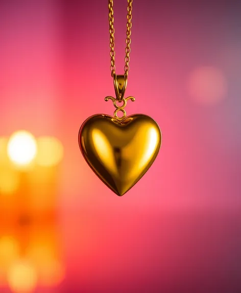 gold heart pendant