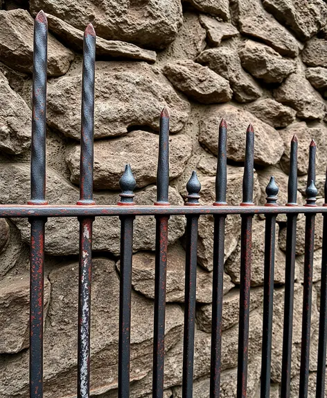 metal iron fence