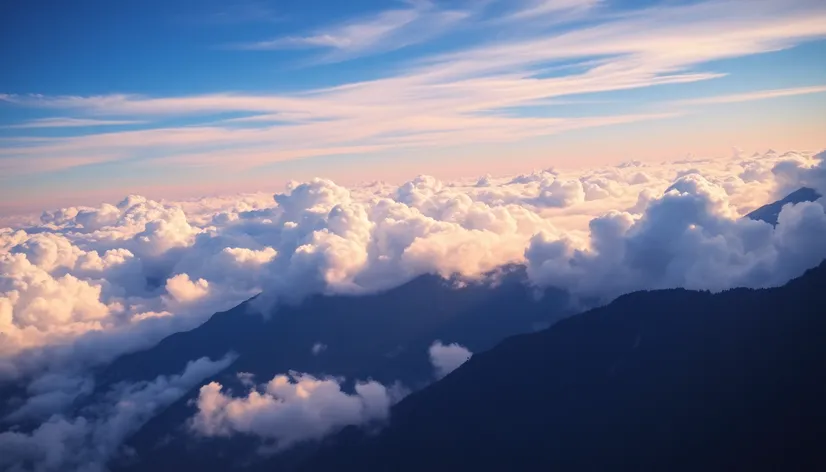 clouds from above asset