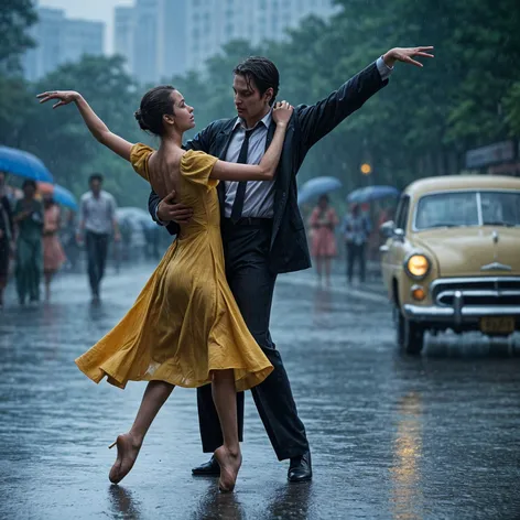 Dancing in the rain