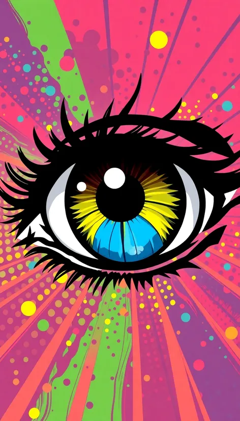 pop art eyeball