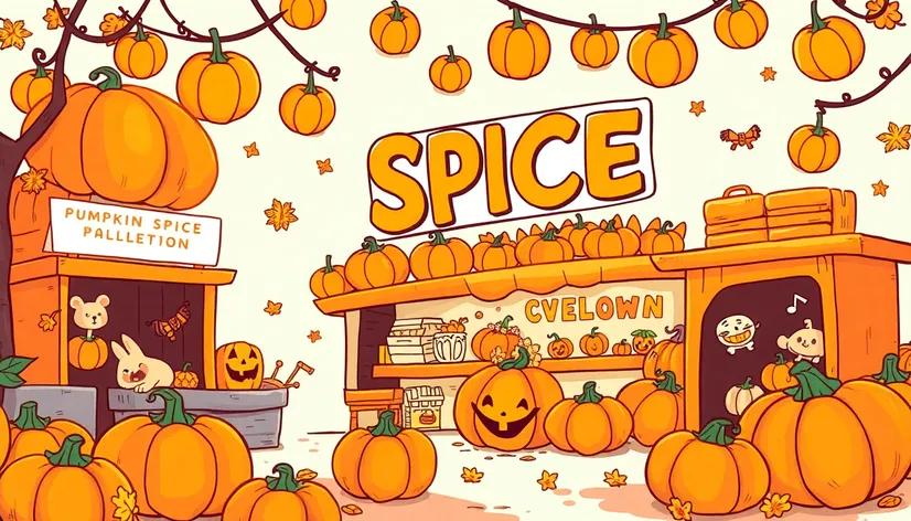 pumpkin spice cartoon