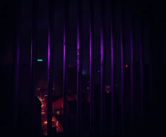 purple jail bars