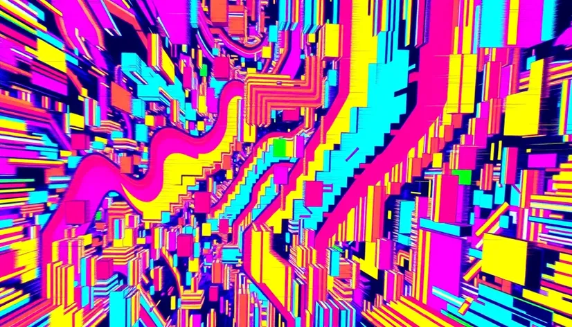 cartoon glitch