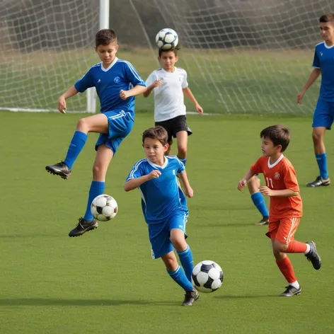 kids playing soccer