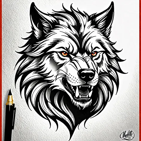 werewolf tattoo