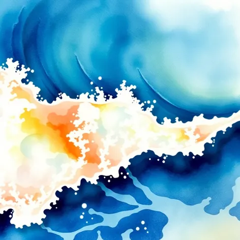 waves drawing