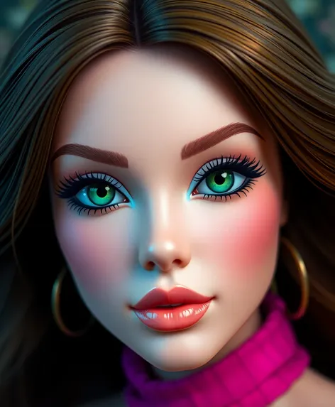 barbie green eyes