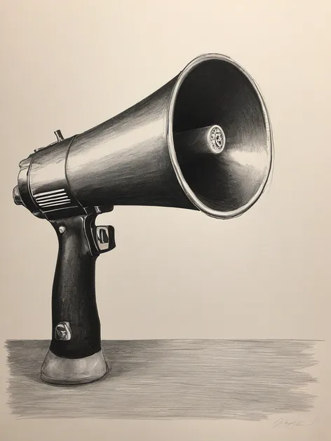 megaphone drawing