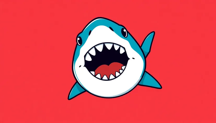 shark mouth cartoon