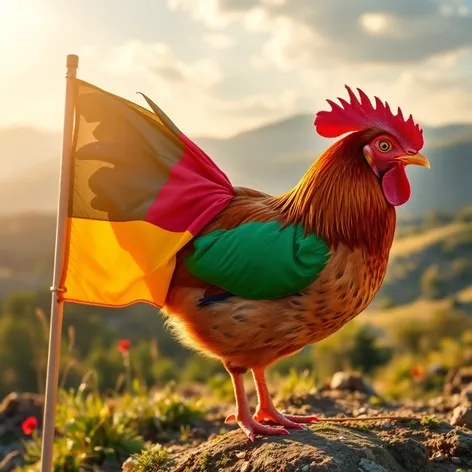 chicken flag country