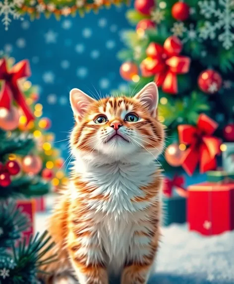 cat christmas cards