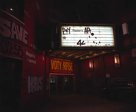 abandoned theater downtown