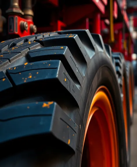 threads on rubber tires