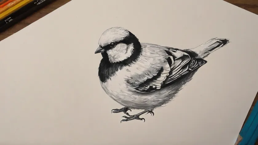 cute bird drawing