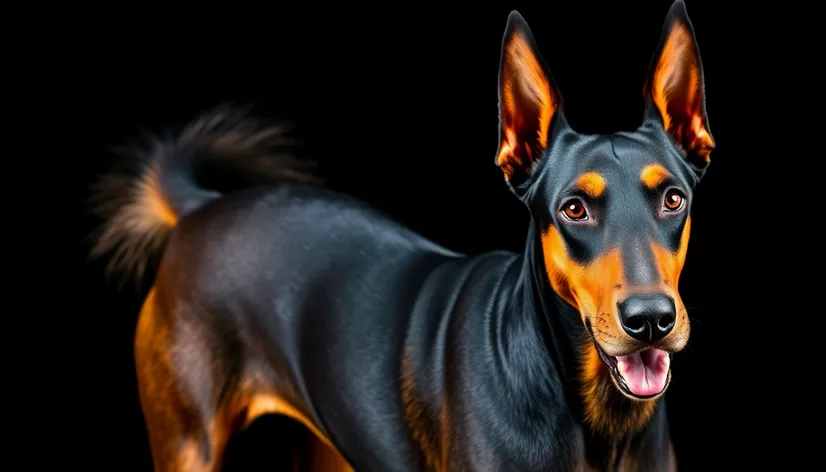 doberman with tail