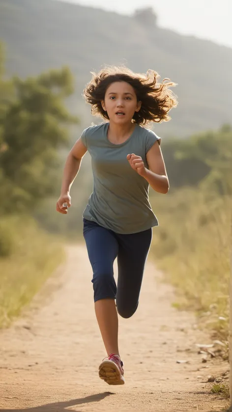 girl running