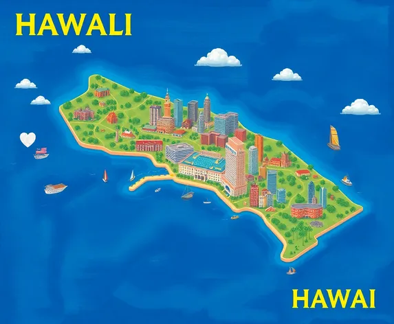 map of honolulu hawaii