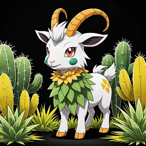 Grass type, goat with