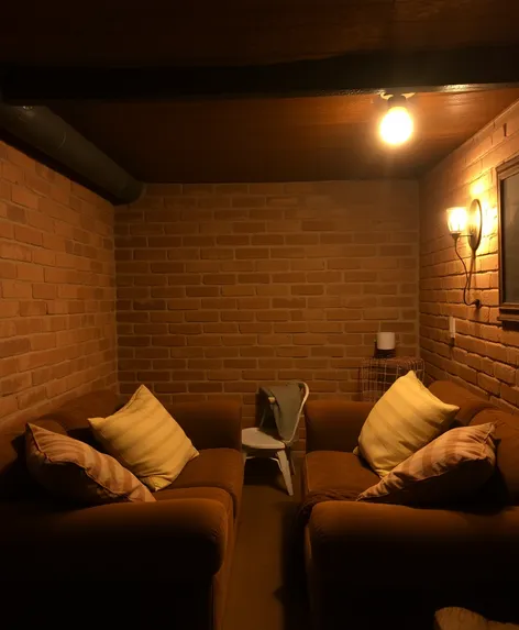 basement sofa