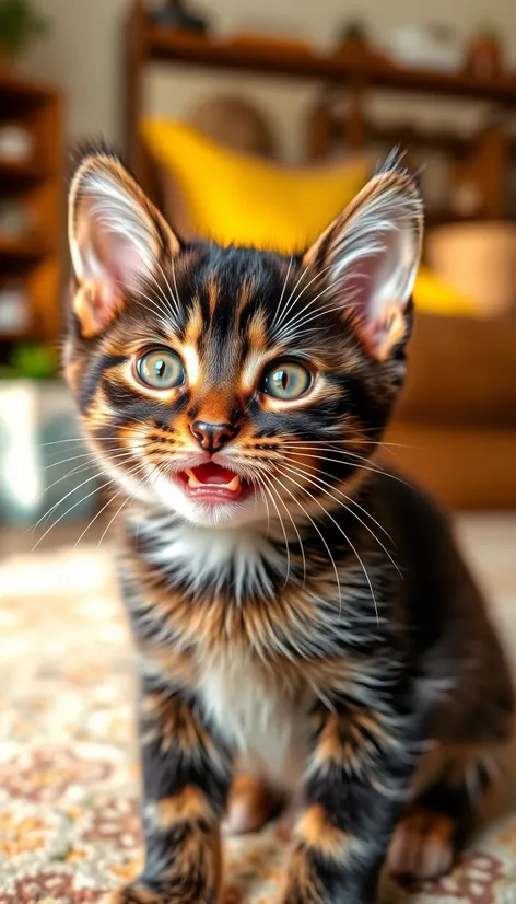 black tabby kitten