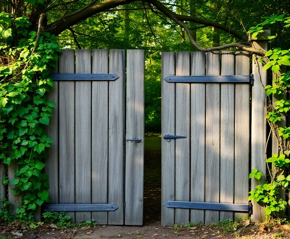 wooden fence gates