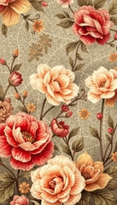 vintage floral wallpaper