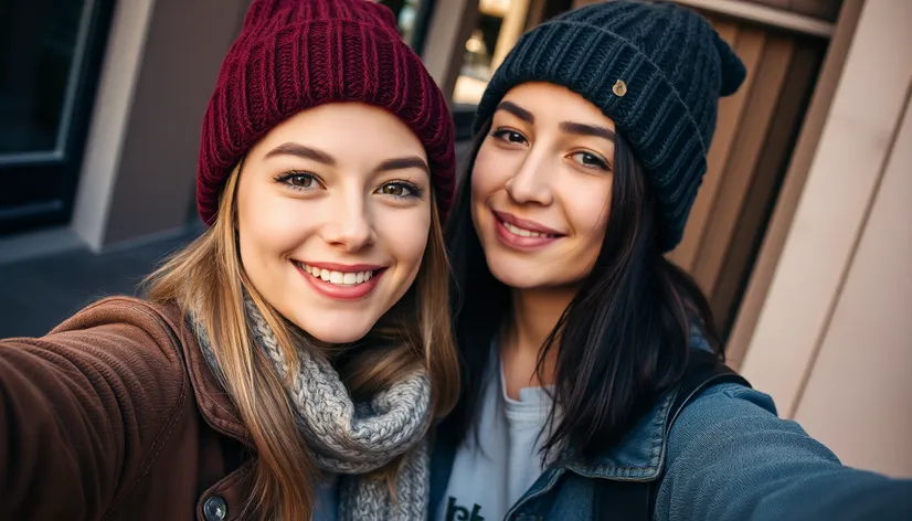 beanie selfie