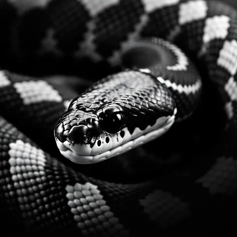 black and white snake