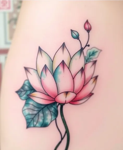 lotus tattoo for women