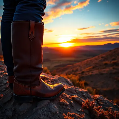 dress with cowboy boots