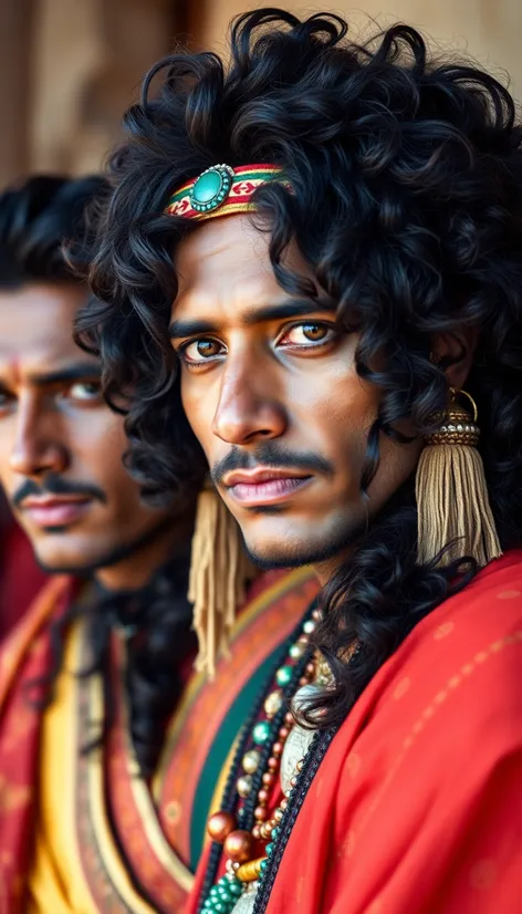 indian long hair men