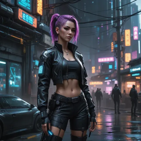 cyberpunk character art