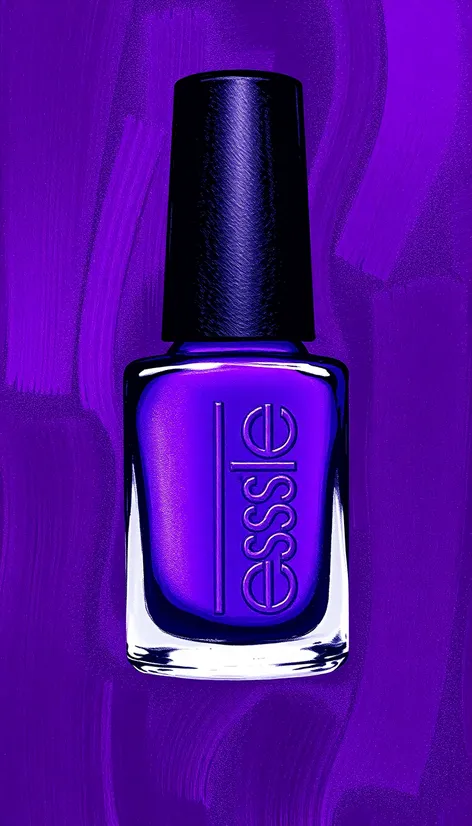 purple colour nail polish