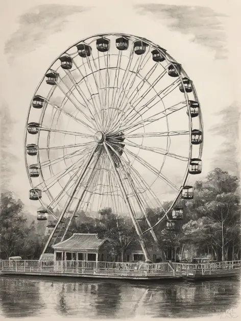 ferris wheel drawing