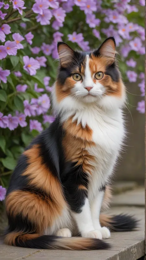 long haired calico