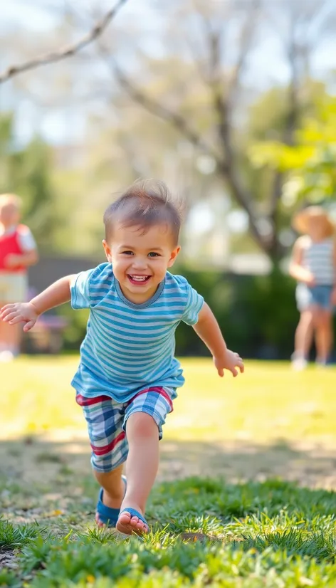 kid chasing brother