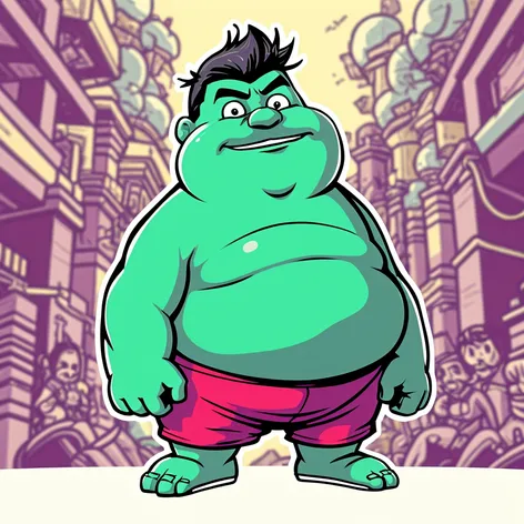 fat cartoon