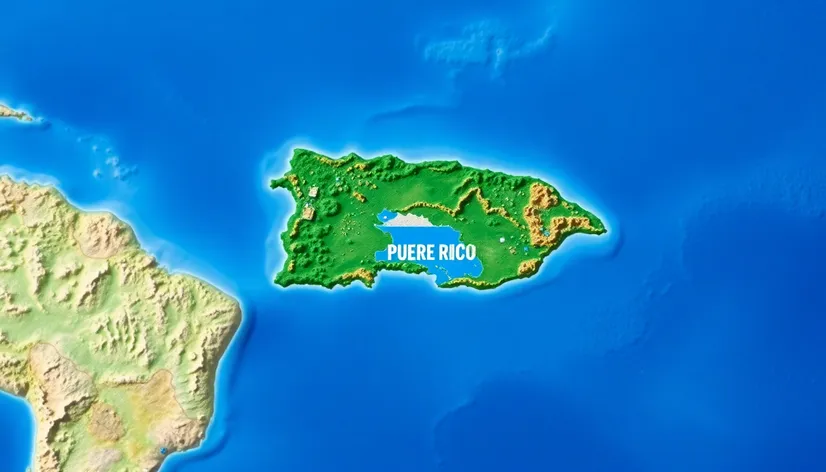 puerto rico on map