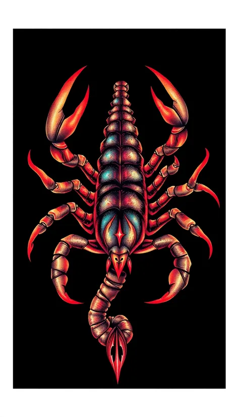 scorpion tattoo design