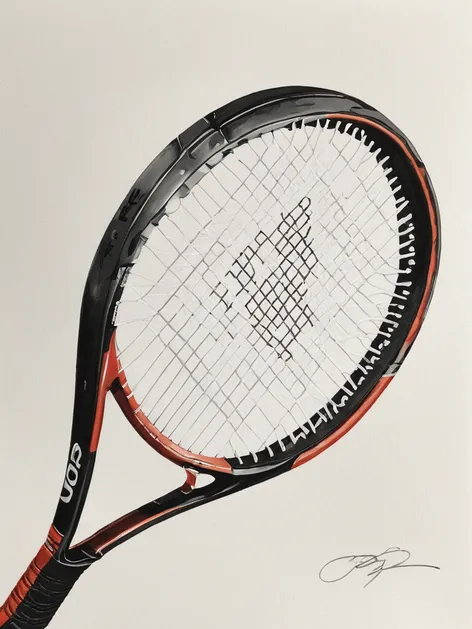 tennis racket drawing