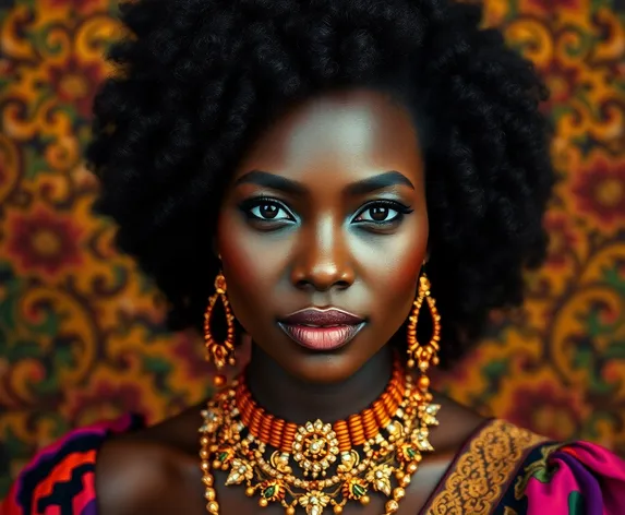 beautiful dark woman