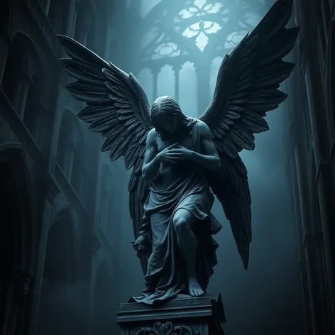 fallen angel statue