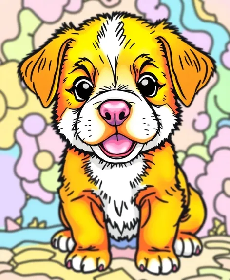 cute puppy coloring pages