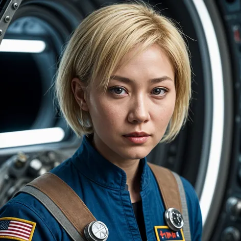 Female Asian Space Mechanic