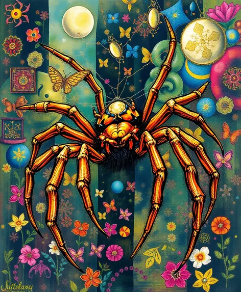 spiders drawing