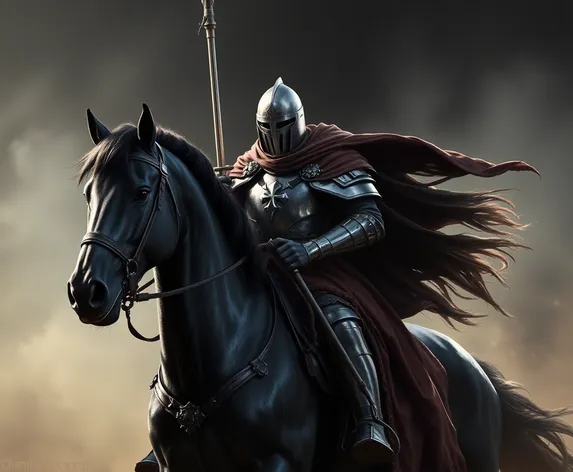 knight templar on horse