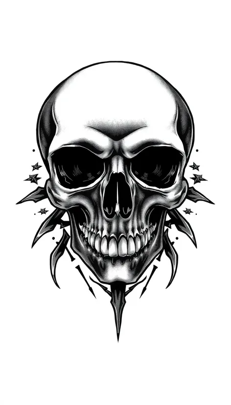 skull head tattoo designs