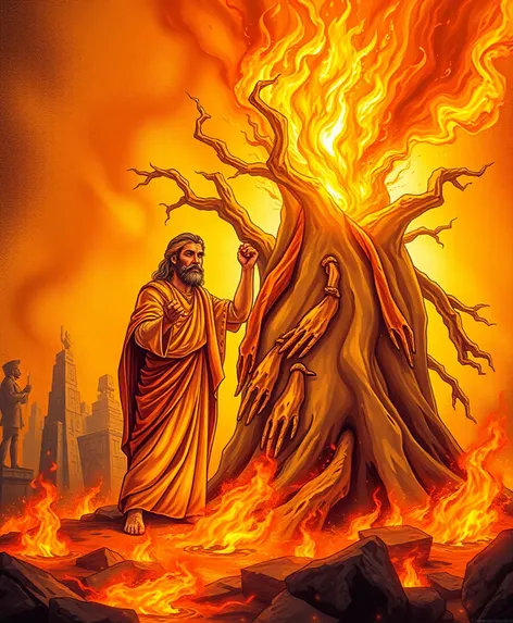 moses and the burning